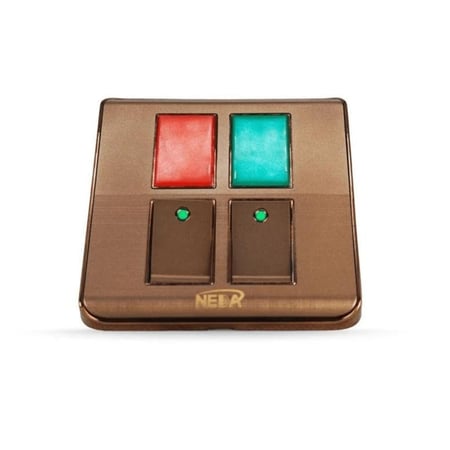 مفتاح طفاية احمر اخضر مزدوج مع إضاءة كهربائي عالي الجودة double switch