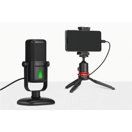 ميكروفون ديناميك  USB احترافي SR-MV2000 - استوديو، كمبيوتر، وجوال