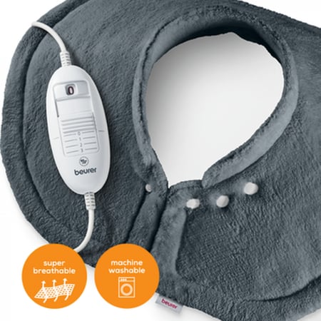 وسادة حرارية للكتف والرقبة بيورير HK 54 ناعمة ومهواة 3 إعدادات