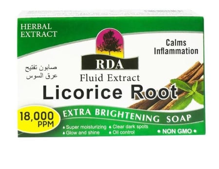 صابون عرق السوس من RDI مرطب ومفتح 100 جرام