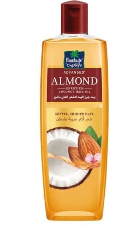 زيت شعر من Parachute غني باللوز للتغذية واللمعان 300 مل