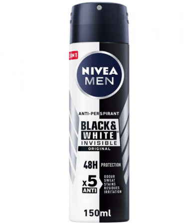 مزيل عرق بخاخ من Nivea انفيزيبل أوريجنال للحماية 150 مل