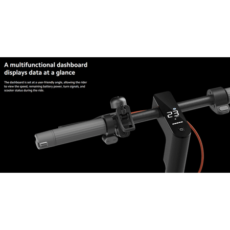 سكوتر كهربائي شاومي سكوتر 4 برو الجيل الثاني بسرعة 25 كيلو متر بالساعة وبقوة 1000 واط BHR8067GL - أسود