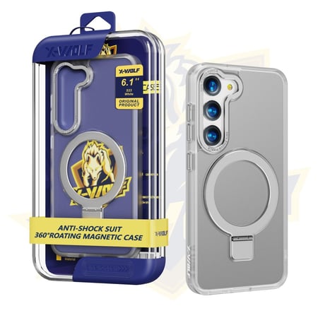 اكس وولف كفر حمايه ماق سيف لسلسة جالكسي مع مسكة واستاند 360 درجه