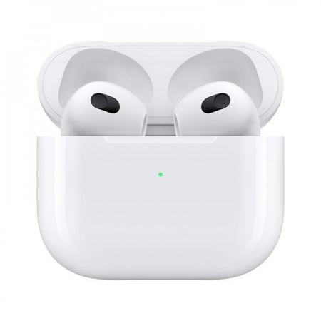 أبل ايربودز مع غطاء شحن لاسلكي، الجيل الثالث، أبيض
