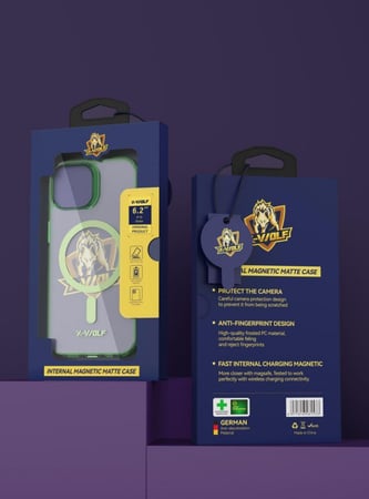 كفر x-wolf اخضر 15/15plus