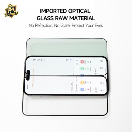 اكس وولف حمايه اماميه زجاج ( لحماية العين من الاشعه الزرقاء ) للايفون