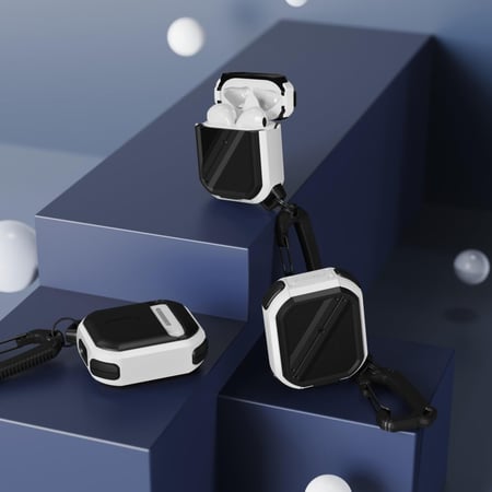 اكس وولف كفر حمايه هايبرد انيق مع تعليقه لسماعة ابل الاير بودز