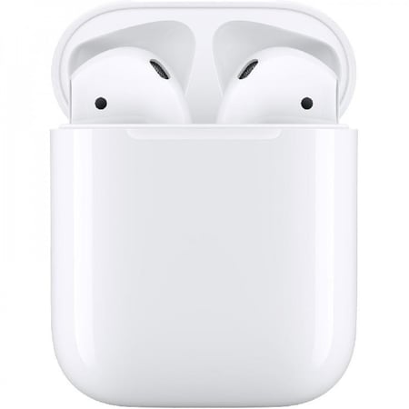 أبل ايربودز مع غطاء، الجيل الثاني، أبيض