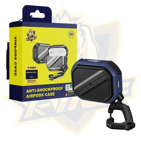 اكس وولف كفر حمايه هايبرد انيق مع تعليقه لسماعة ابل الاير بودز