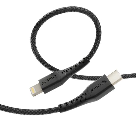 كيبل ليون اكس ايفون PD قماش 1 متر