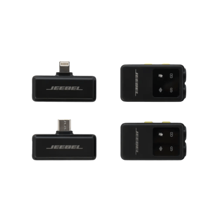 مايك جيبل لاسلكي مزدوج بشاشة رقمية – تقليل ضوضاء 75dB – تأخير منخفض 25ms – بطارية 6 ساعات + علبة شحن 1000mAh – عدد 2 مايك - متوافق مع iOS وAndroid