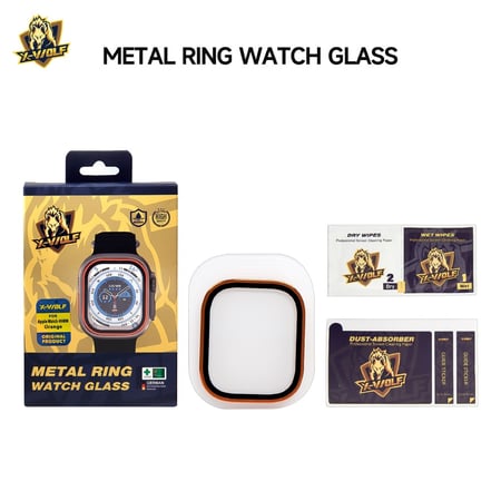 اكس وولف حماية شاشه باطار معدني لساعة ابل الترا - 49MM
