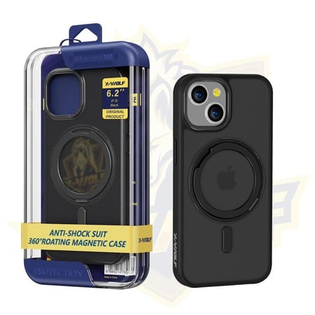 كفر ايفون 15 برو - 15برو ماكس- ماق سيف بمسكه 360 من اكس وولف