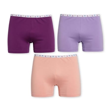 نص درزن شورت بناتي ملون من 3 - 16 سنة