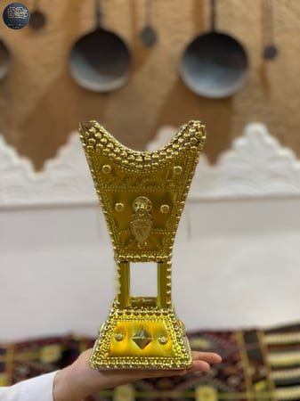 مباخر حايلية ذهبي بحلق