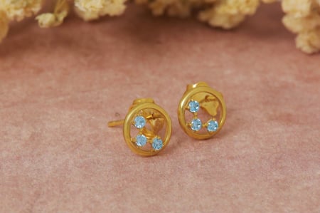 حلق الواثقة - ذهب عيار 21