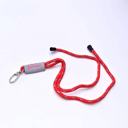 علاقة اسم حبل قابل للفك من سوار ( أحمر و رصاصي)