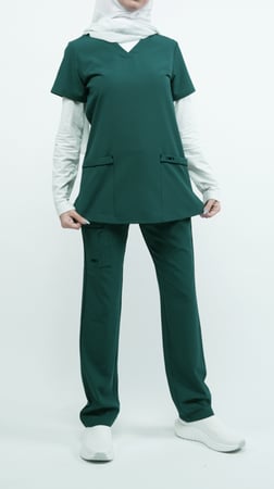 سكراب كويني نسائي أخضر غامق