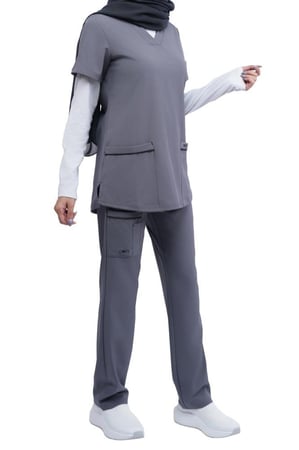 سكراب كويني نسائي رصاصي غامق