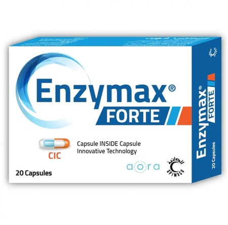 - صيدلية غيداء الطبيةانزيماكس فورت كبسولة داخل كبسولة مزيج متوازن من
