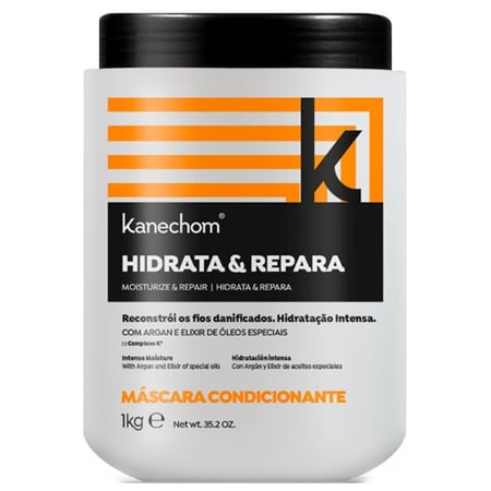 كانشوم ماسك الشعر ترطيب عميق ومعالجة التلف بزيت الارجان واكسير الزيوت الخاصة 1000 جرام KANECHOM MOISTURIZE & REPAIR HAIR MASK