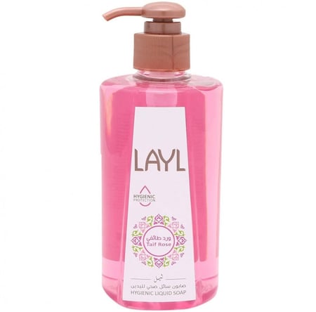 صابون سائل غسيل الايدي ليل برائحة الورد الطائفي 400 مل LAYL TAIF ROSE HYGIENIC LIQUID SOAP