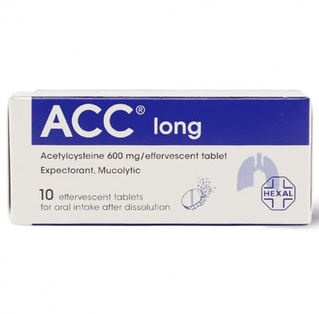 ايه سي سي لونج فوار مقشع حال للمخاط 10 اقراص- صيدلية غيداء الطبية