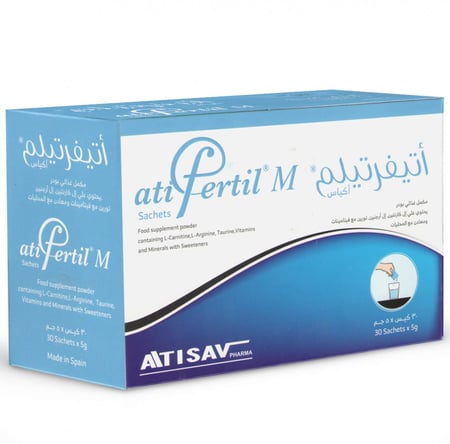 اتيفرتيلم اكياس بودرة مكمل غذائي بالفيتامين والم - صيدلية غيداء الطبية