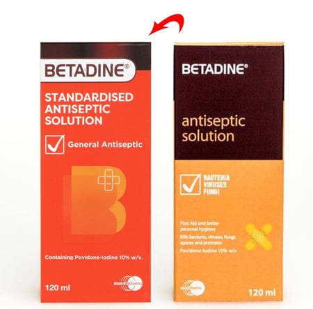 بيتادين محلول عياري مطهر 120 ملي- صيدلية غيداء الطبية