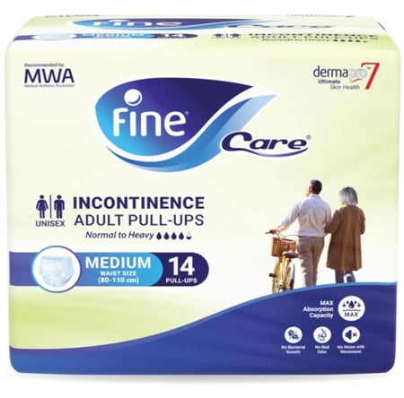 شراء حفايظ كلوت للكبار فاين كير للبالغين وسط - متجر غيداء الطبية