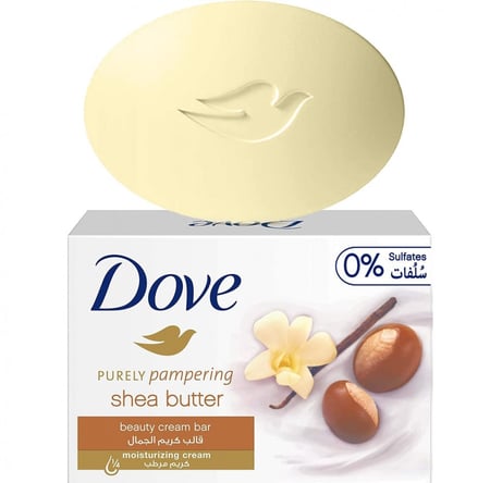 دوف صابونة لمسة انتعاش بزبدة الشيا 135مل DOVE PURELY PAMPERING SHEA BUTTER BEAUTY CREAM BAR