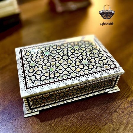سعر علب للبخور صندوق صدف نادر - قشوة الطيب