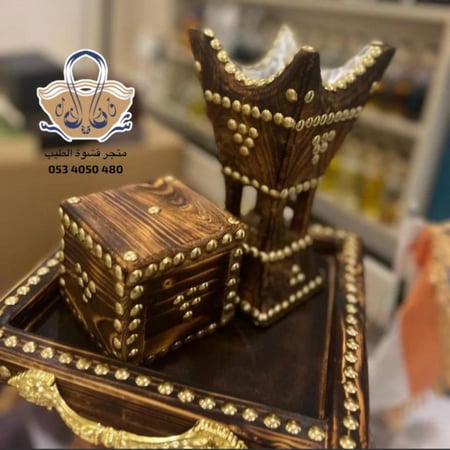 طقم مبخره وبخور حايلي تراثي - قشوة الطيب