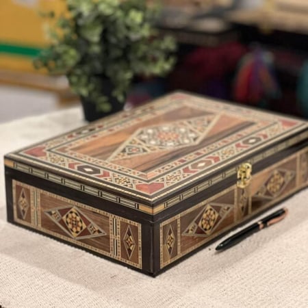 علبة سورية موزاييك فاخرة - قشوة الطيب