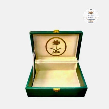 سعر علب العود والبخور صندوق جلد فاخر - قشوة الطيب