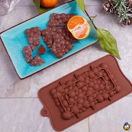 قالب سيلكون بار فقاعات الطول15.5سم العرض8سم الارتفاع1سم