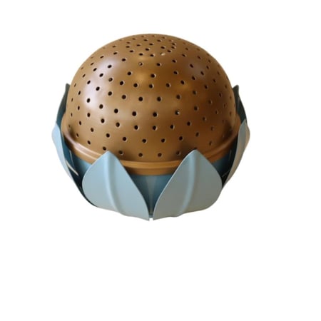 مبخرة وردة اللوتس كبير - أزرق