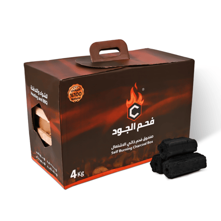 صندوق فحم طبيعي ذاتي الاشتعال 4 كيلو