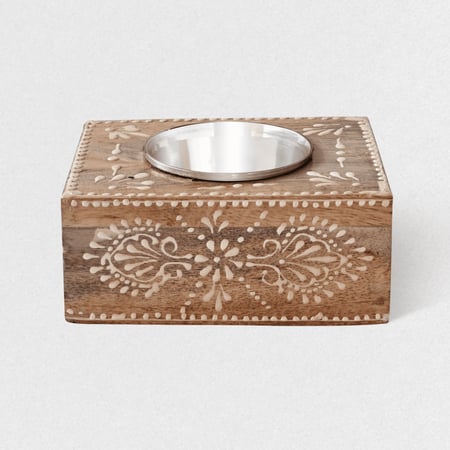 مبخرة مربعة هندية خشبية