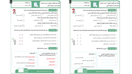 كفايات لغوية اول ثانوي-الفصل الدراسي الثاني