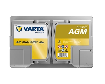 بطارية AGM فارتا الماني 70 امبير VARTA AGM DYNAMIC 70 AH