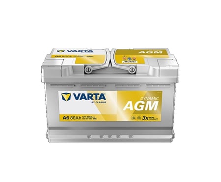 بطارية AGM فارتا الماني 80 امبير VARTA AGM DYNAMIC 80 AH