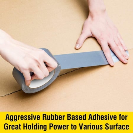 شريط لاصق قوي مقاوم للماء فضي عرض 48 مم طول 25 ياردة شديد التحمل للاست