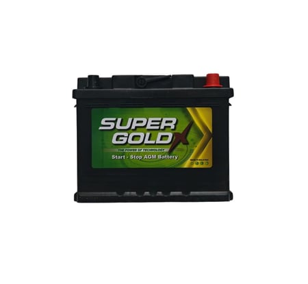 بطارية سوبر جولد 60 أمبير تقنية AGM توقف تشغيل ضمان 18 شهر SUPER GOLD