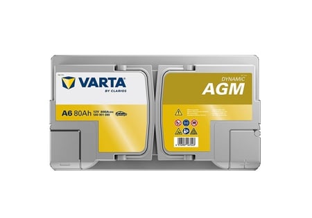 بطارية AGM فارتا الماني 80 امبير VARTA AGM DYNAMIC 80 AH