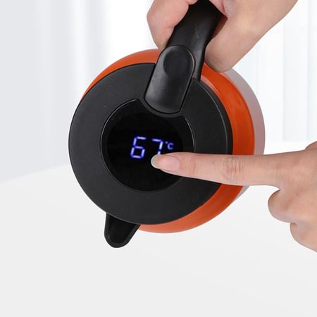 ابريق تقديم حافظ للحرارة 1000 مل مع مقياس حرارة اسود