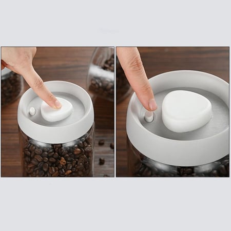 وعاء زجاجي سعة 1200 مل لحفظ البن