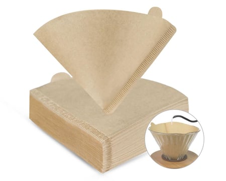 مجموعة تحضير القهوة V60 بكج من 10 قطع بالتقطير