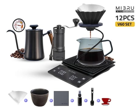 مجموعة V60 قهوة مقطرة ادوات قهوة مقطرة V60